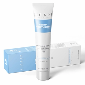 LICAPE® Moisturising Cream Face | 40 ml | Intensive Moisture & Barrier Protection with Hyaluronic Acid & Ceramides | Soothes and Strengthens the Skin | Women's Face Cream for Dry & Sensitive Skin