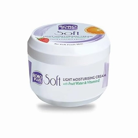 Light Moisturizing Cream with Vitamin E | Lightweight Moisturizer for Face, Hands & Body | Soothes, Nourishes & Softens Dry Skin | Gives 24-Hour Moisturization | 3.38 Fl Oz (100ml)