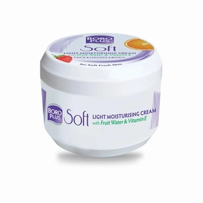 Light Moisturizing Cream with Vitamin E | Lightweight Moisturizer for Face, Hands & Body | Soothes, Nourishes & Softens Dry Skin | Gives 24-Hour Moisturization | 3.38 Fl Oz (100ml)