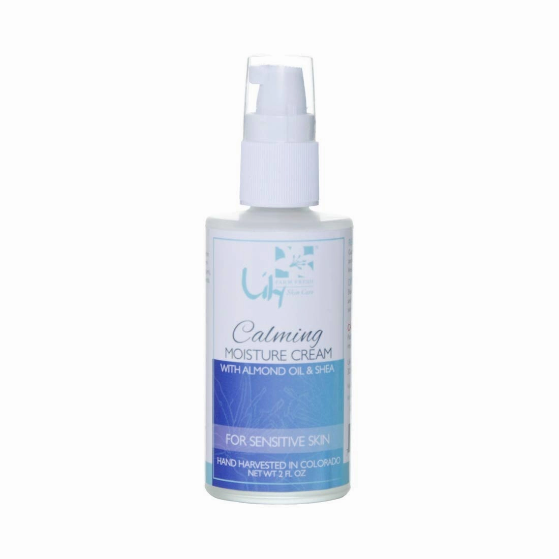 Lily Organics Facial Moisturizer Unscented Calming Moisture Cream for Sensitive Skin