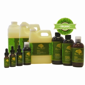 Liquid Gold Inc 16 Oz Emu Oil 100% Pure Organic Moisturizing Oil For Face Skin Hair Growth Stretch Marks And More Fully Refined
