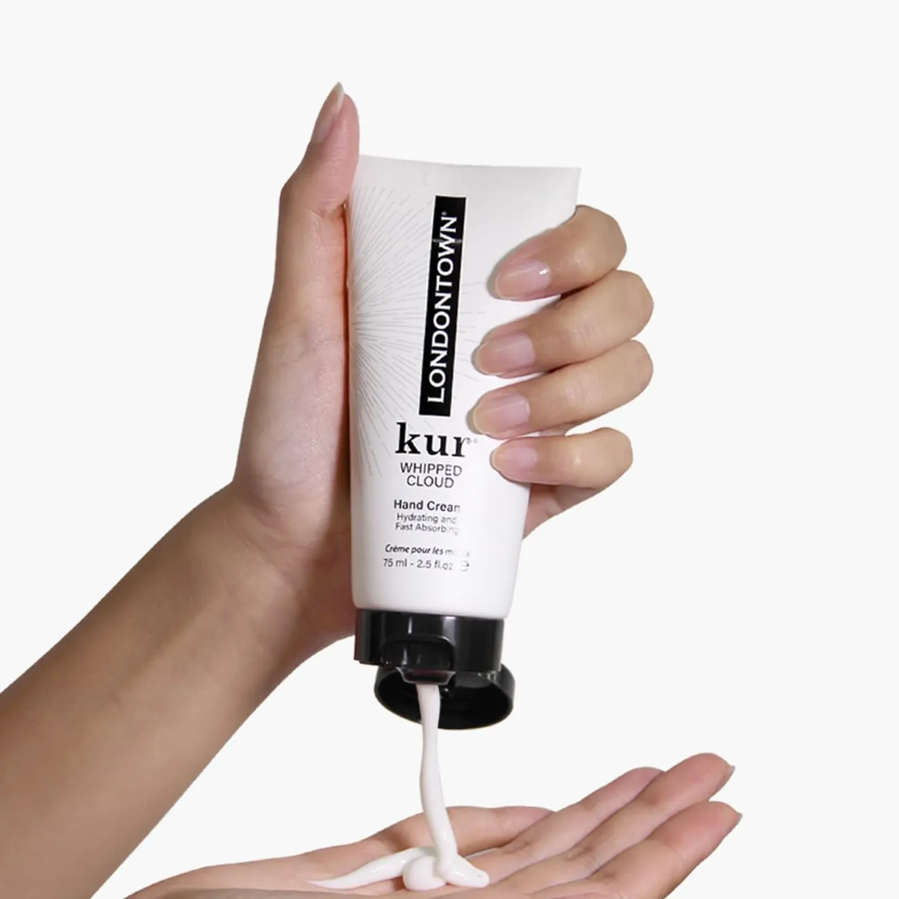LONDONTOWN kur Whipped Cloud Hydrating, Moisturizing & Fast Absorbing Hand Cream, Vegan & Cruelty Free - 2.5fl oz, 1 Pack