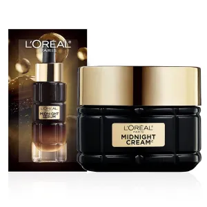 L'Oreal Paris Age Perfect Anti-Aging Midnight Cream, Reduce Wrinkles & Firm 1.7oz   Serum Sample