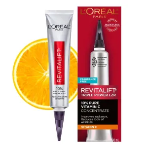 L’Oreal Paris Revitalift 10% Pure Vitamin C Face Serum, Brighter Skin, Reduced Wrinkles, Fragrance Free 1 0z.
