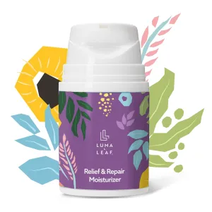 LUMA & LEAF Dry Skin Face Moisturizer – Hydrating Face Cream for Eczema, Rosacea-Prone & Sensitive Skin with Niacinamide, Shea Butter & Wild Oats – Lightweight and Vegan