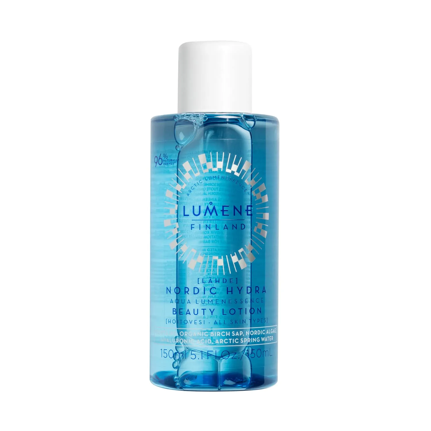 Lumene Aqua Lumenessence Beauty Face Lotion - Hydrating Face Lotion for Dry Skin - Fast Absorbing Liquid Face Moisturizer with Nordic Algae   Hyaluronic Acid for Smooth Dewy Skin (150ml)