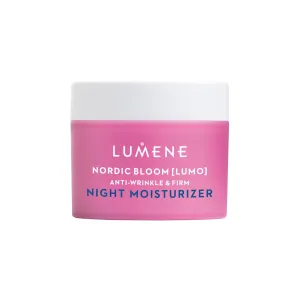 Lumene Nordic Bloom [Lumo] Anti-Wrinkle & Firm Night Moisturizer - Hydrating Face Moisturizer for Visibly Radiant & Smooth Skin - Formulated with Pre-Retinol Complex   Lingonberry Extract (1.7 oz)