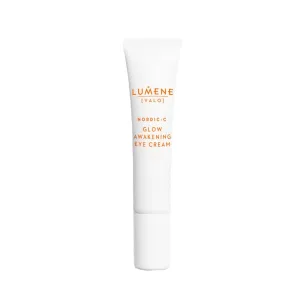 Lumene Nordic-C [Valo] Eye Cream - Energizing Under Eye Cream for Dark Circles, Puffiness & Wrinkles - Radiance Boosting Formula Enriched with Vitamin C & Hyaluronic Acid (0.5 oz)