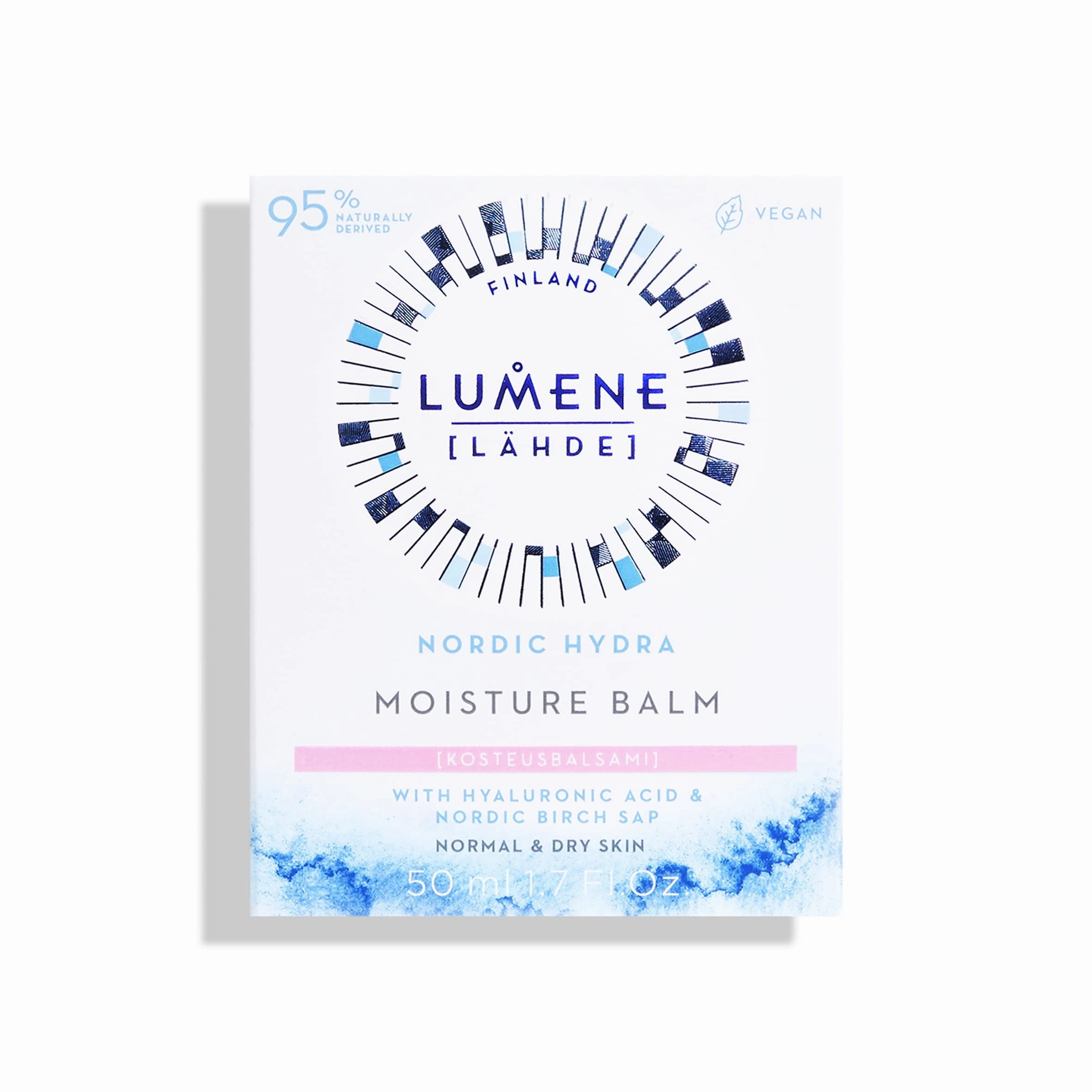 Lumene Nordic Hydra Hydration Rescue 24H Replenishing Balm - Lightweight Face Cream   Dry Skin Hydrating Moisturizer - Organic Nordic Birch Sap, Arctic Spring Water & Plumping Hyaluronic Acid (1.7oz)
