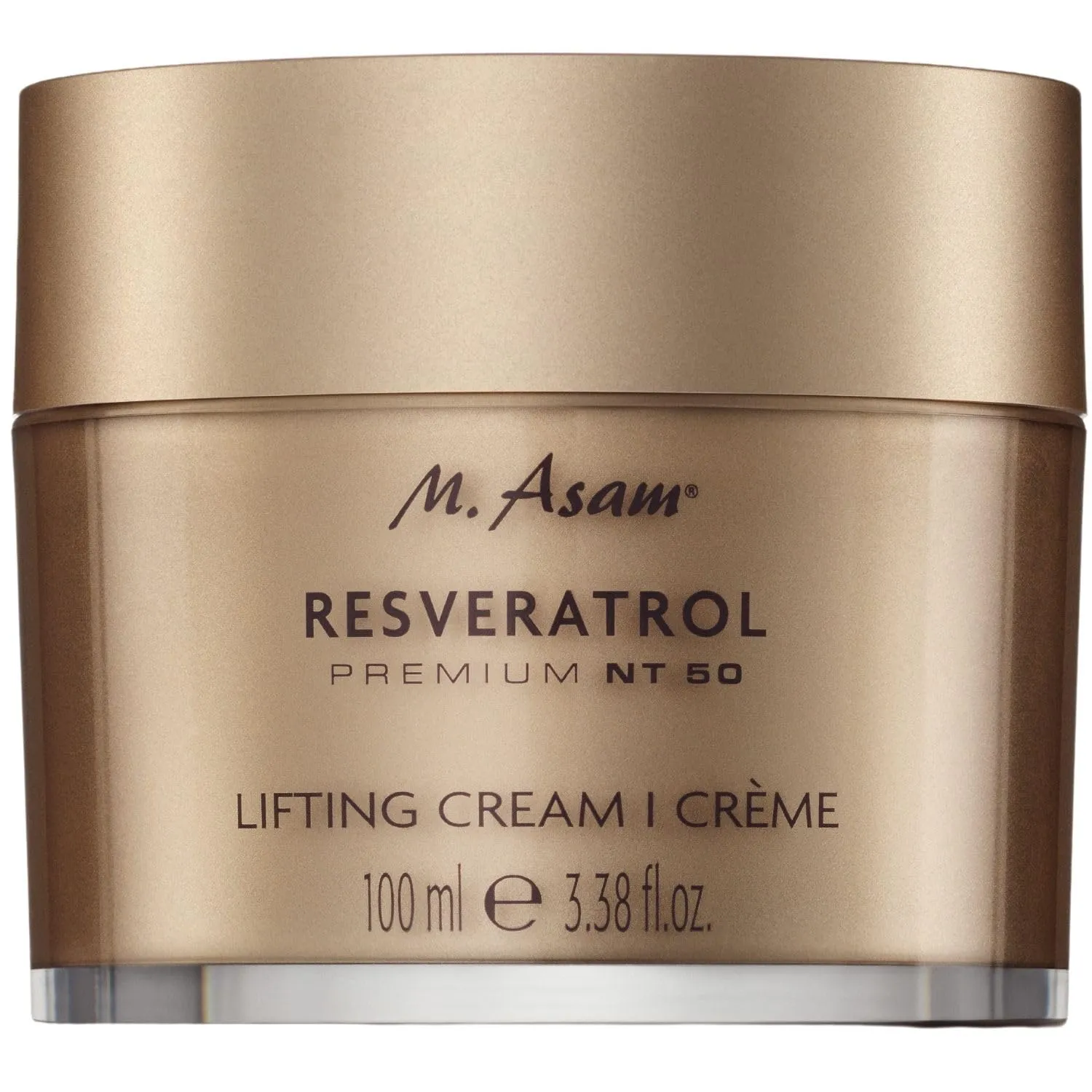 M. Asam RESVERATROL PREMIUM NT50 Lifting Cream (3.38 Fl Oz) – Moisturizer Face Cream with Hyaluronic Acid, Facial Moisturizer for Firm and Smooth Skin, Vegan Skincare for Youthful Radiance