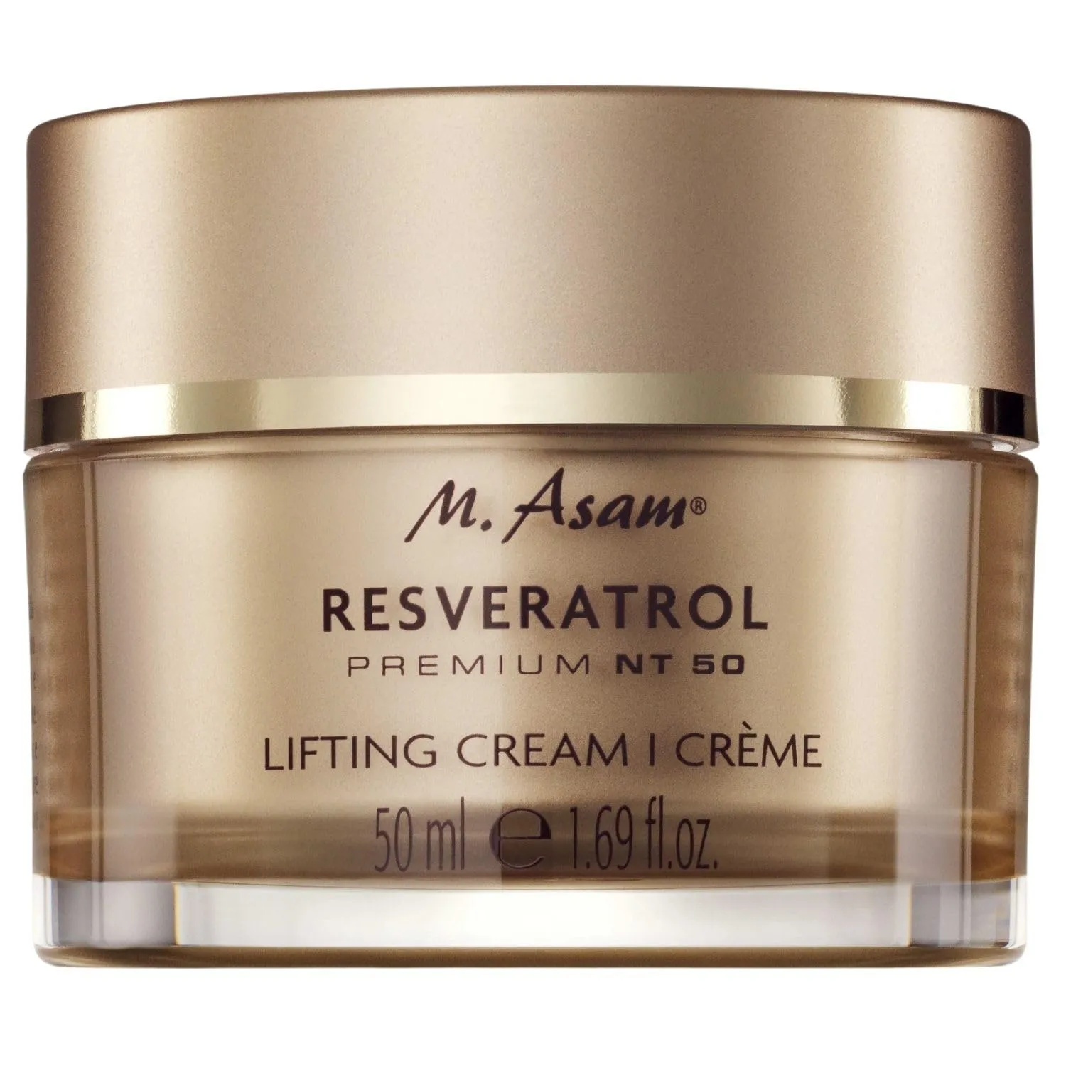 M. Asam RESVERATROL PREMIUM NT50 Lifting Cream (50ml) – Moisturizer Face Cream with Hyaluronic Acid, Facial Moisturizer for Firm and Smooth Skin, Vegan Skincare for Youthful Radiance