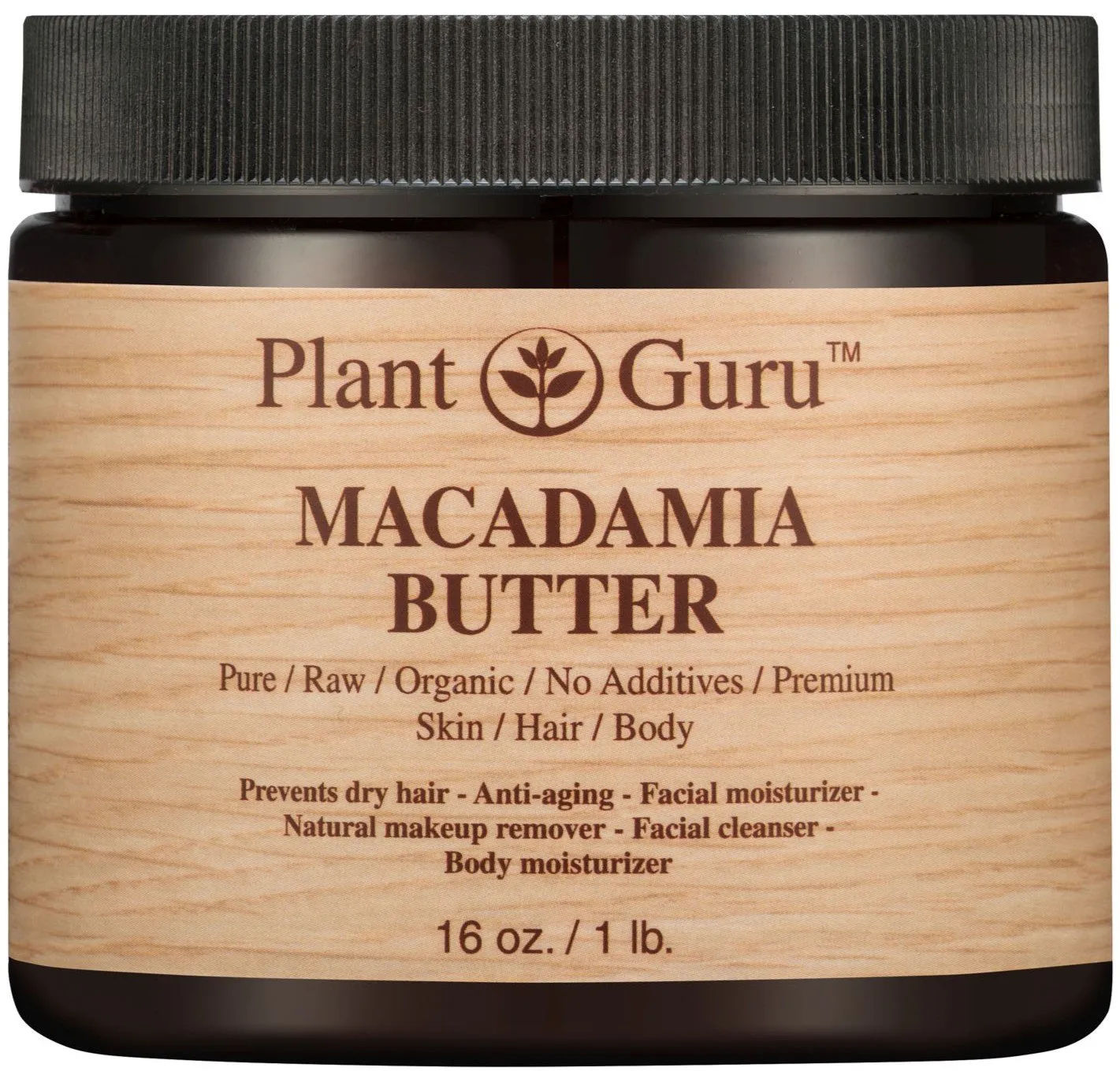 Macadamia Body Butter 16 oz. 100% Pure Raw Fresh Natural Cold Pressed. Skin Body and Hair Moisturizer, DIY Creams, Balms, Lotions, Soaps.
