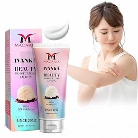 MACARIA Ivanka Beauty Moisturizing Lotion for Dry Skin, Body Lotion & Face Moisturizer with Hyaluronic Acid Daily Moisturizer, Vanilla Fragrance Oil-Free