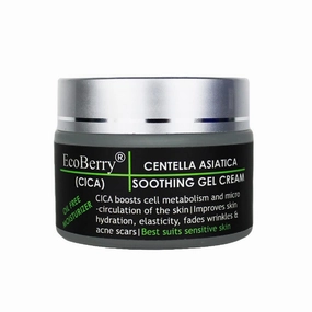 MAHANT Asiatica Soothing Gel Cream | Prone, Sensitive Skin, Moisturizer, Organic, Non Comedogenic, Paraben Free, Chemical Free, Cruelty Free, Mineral Oil Free, Preservative Free