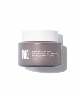 MAKE Hibernation Capsule Overnight Recovery Balm – Night Face Cream for Intense Hydration – Moisturizer Mask with Upcycled Apple Extract – Suitable for All Skin Types, 1.6 Fl Oz