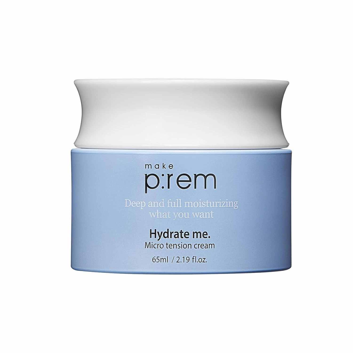 MAKEPREM Hydrate Me Micro Tension Cream Moisturizing Water Cream Hydrate Smooth No-Sticky - Dry Extra-Dry Sensitive Oily Aging Acne-prone Skin Hyaluronic Acid Raspberry 2.19 Fl Oz Korean Skincare.