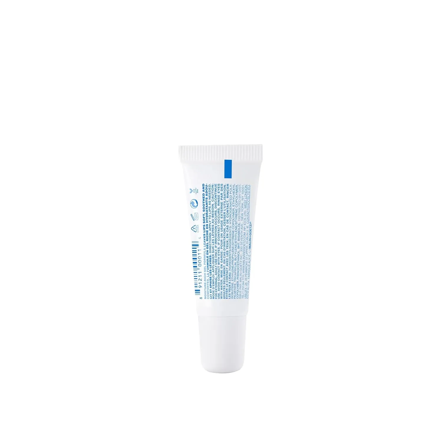 Malin   Goetz Lip Moisturizer for Men & Women, 0.3 Fl. Oz. - Hydrating Lip Gel for Chapped Lips, Nourishing Dry Lip Treatment, Vegan & Cruelty Free