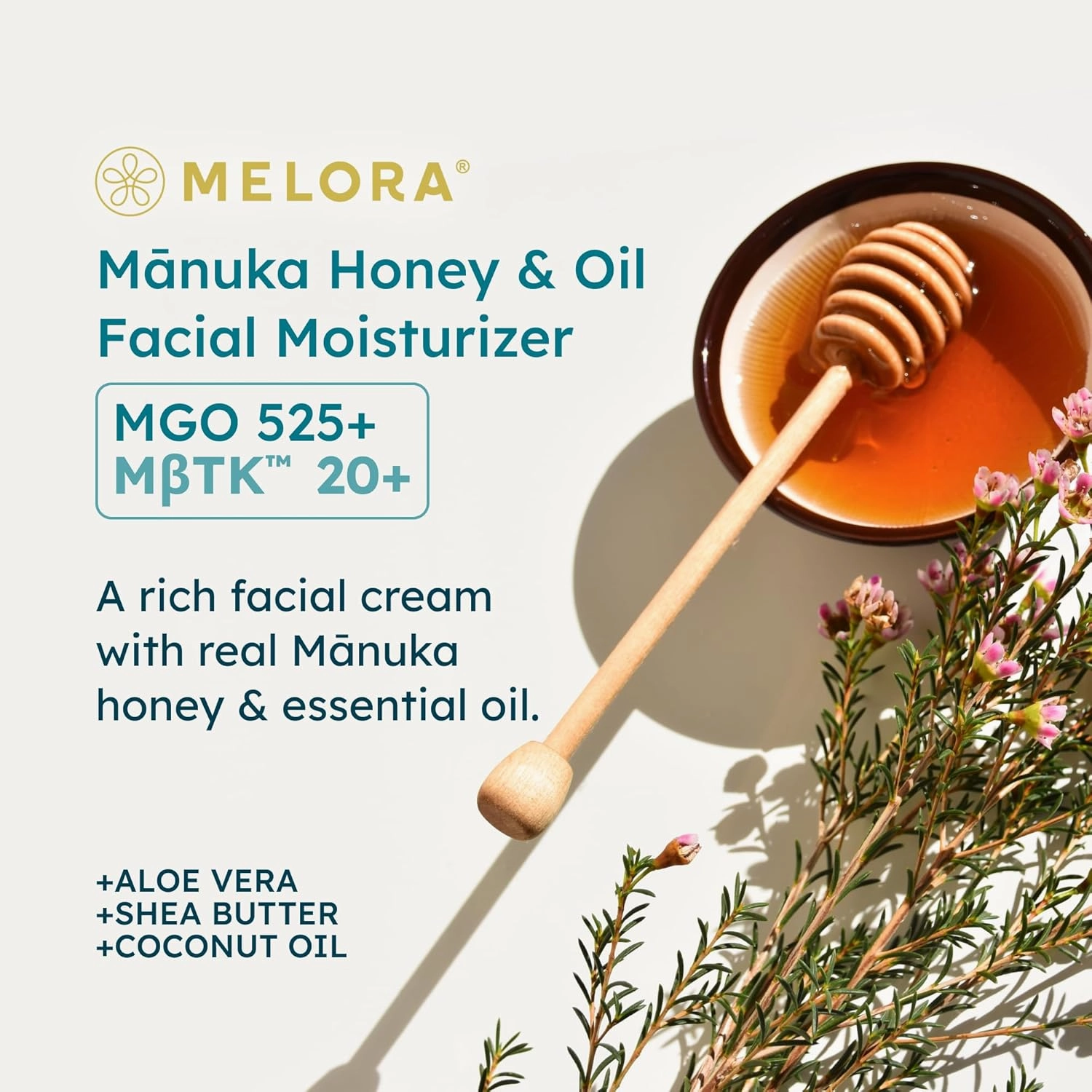 Manuka Honey Moisturizing Face Cream (1.7 Oz) - Face Moisturizer with Manuka Honey & Oil for Dry or Sensitive Skin - Anti-Aging Manuka Honey Cream Facial Moisturizer for Women & Men