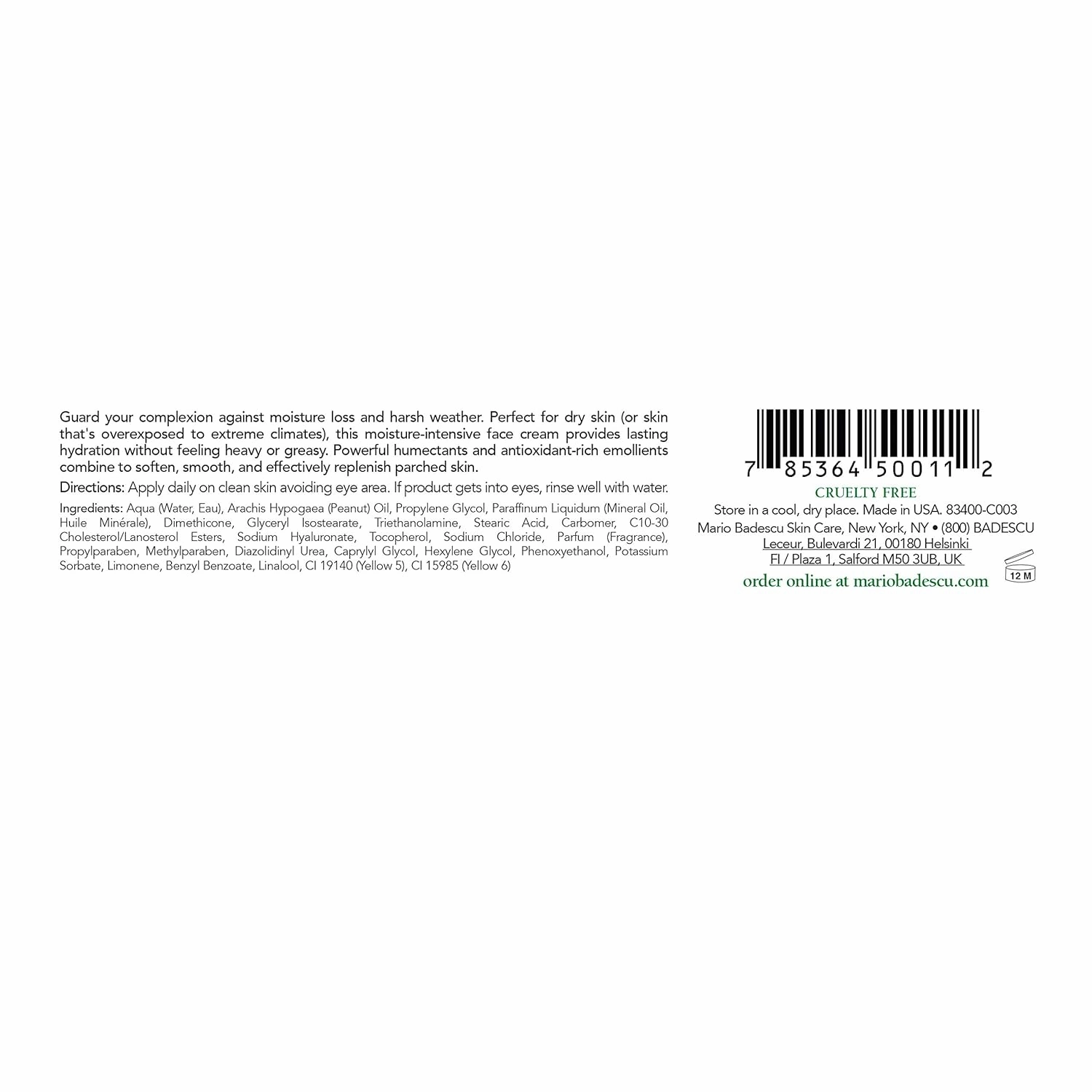 Mario Badescu Day Cream Face Moisturizer for Dry Skin, Daily Anti Aging Skin Care with Rich Antioxidants and Skin-Softening Formula