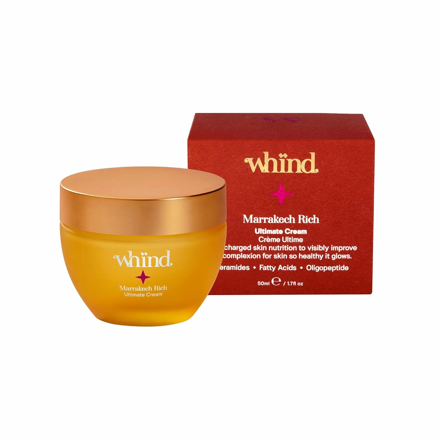 Marrakech Rich Day & Night Cream for Skin Barrier Repair – Face Moisturizer with Ceramides & Oligopeptides for Smoother, Firmer & Brighter Skin – Hydrating Facial Moisturizer – 50ml
