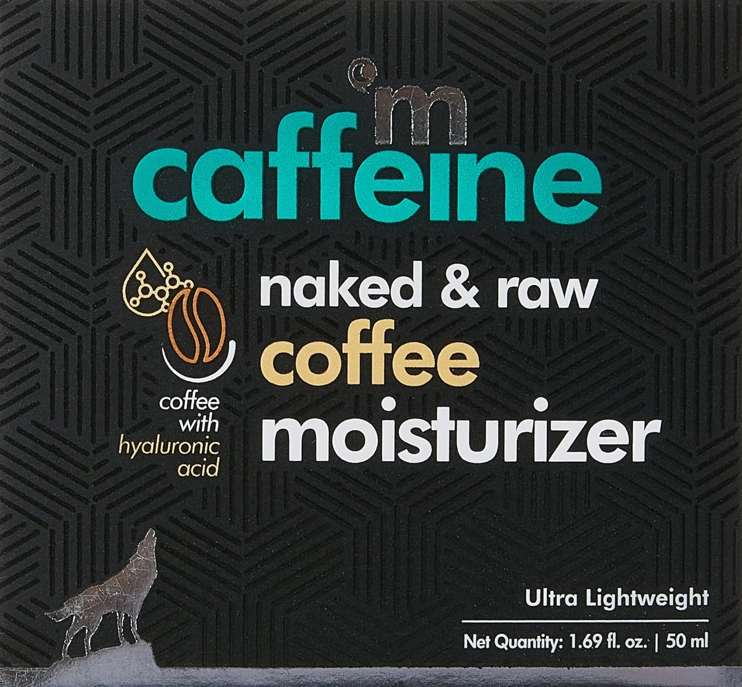 mCaffeine Naked and Raw Coffee Moisturizer - 48-Hour Face Cream Controls Excess Oil - Gel-Based Lotion Instant Moisture - Hyaluronic Acid - 1.69 oz (Pack of 2)