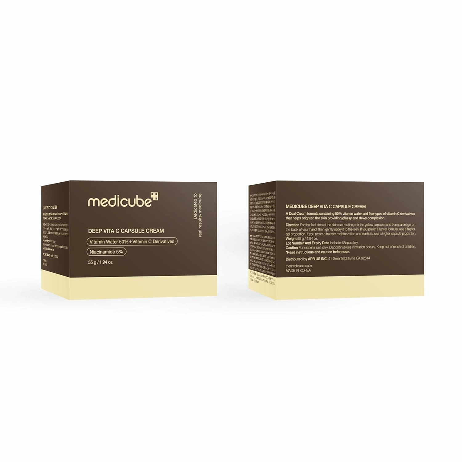 Medicube Deep Vitamin C Golden Capsule Face Moisturizer Cream  55g