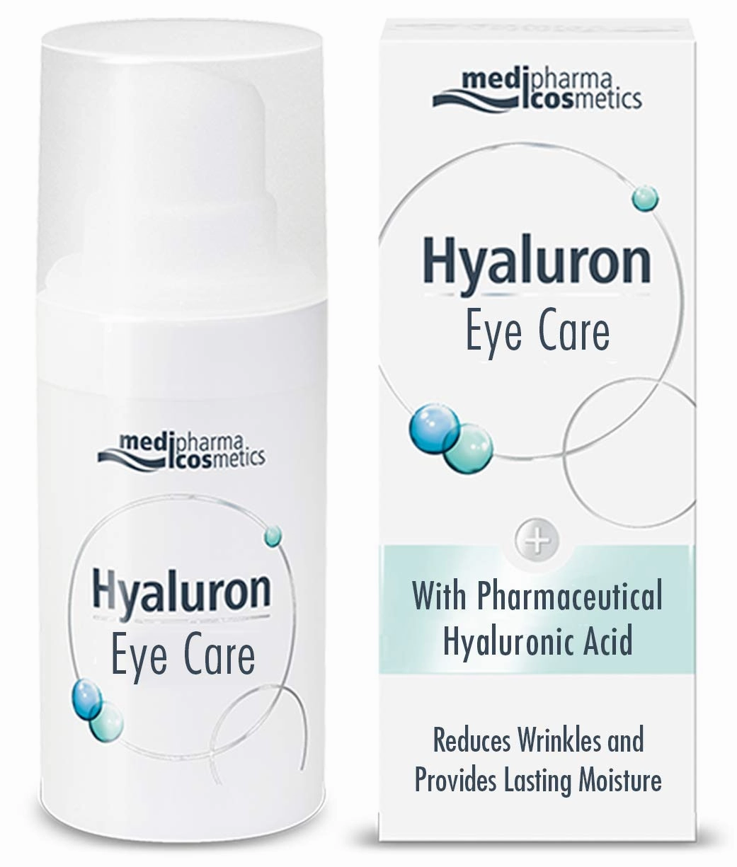 Medipharma Cosmetics Hyaluron Eye Care Cream - Reduces Wrinkles, Dark Circles & Puffing - Paraben Free - Moisturizer - Suitable For Dry, Sensitive Skin - 15 ML