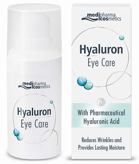 Medipharma Cosmetics Hyaluron Eye Care Cream - Reduces Wrinkles, Dark Circles & Puffing - Paraben Free - Moisturizer - Suitable For Dry, Sensitive Skin - 15 ML