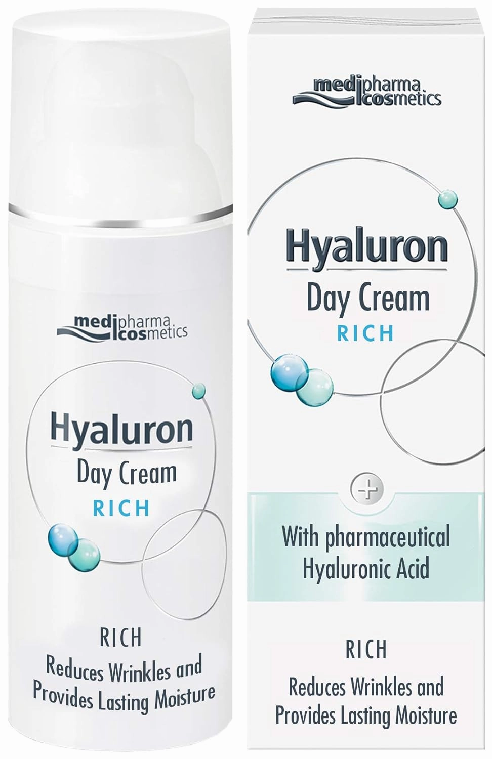 Medipharma Cosmetics Hyaluronic Rich Day Care Face Cream - Refreshing Moisturizer for Face, Neck & Cleavage - Anti-Wrinkle Cream Perfect for Dry and Sensitive Skin - 50 ml…
