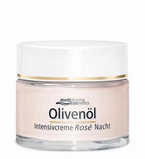Medipharma Cosmetics Intensive Face Night Moisturizer – Face Cream with Olive Oil, Hyaluronic Acid & Vitamin A – Facial Night Cream for Women & Men, Made in Germany 1.69 Fl Oz