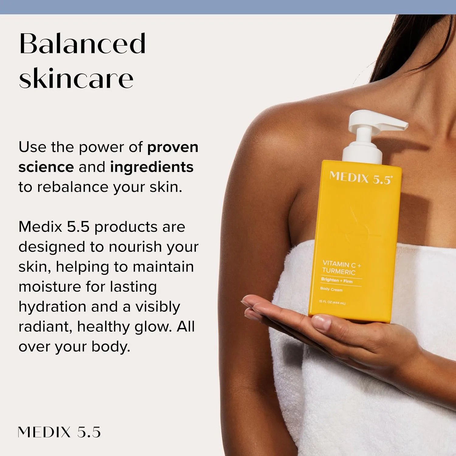 Medix 5.5 Vitamin C Cream Brightening Body Lotion & Face Moisturizer | Anti Aging Vitamin C Lotion For Women & Men Helps Soften The Look Of Dark Spots, Wrinkles, & Uneven Looking Skin Tone, 2-Pack