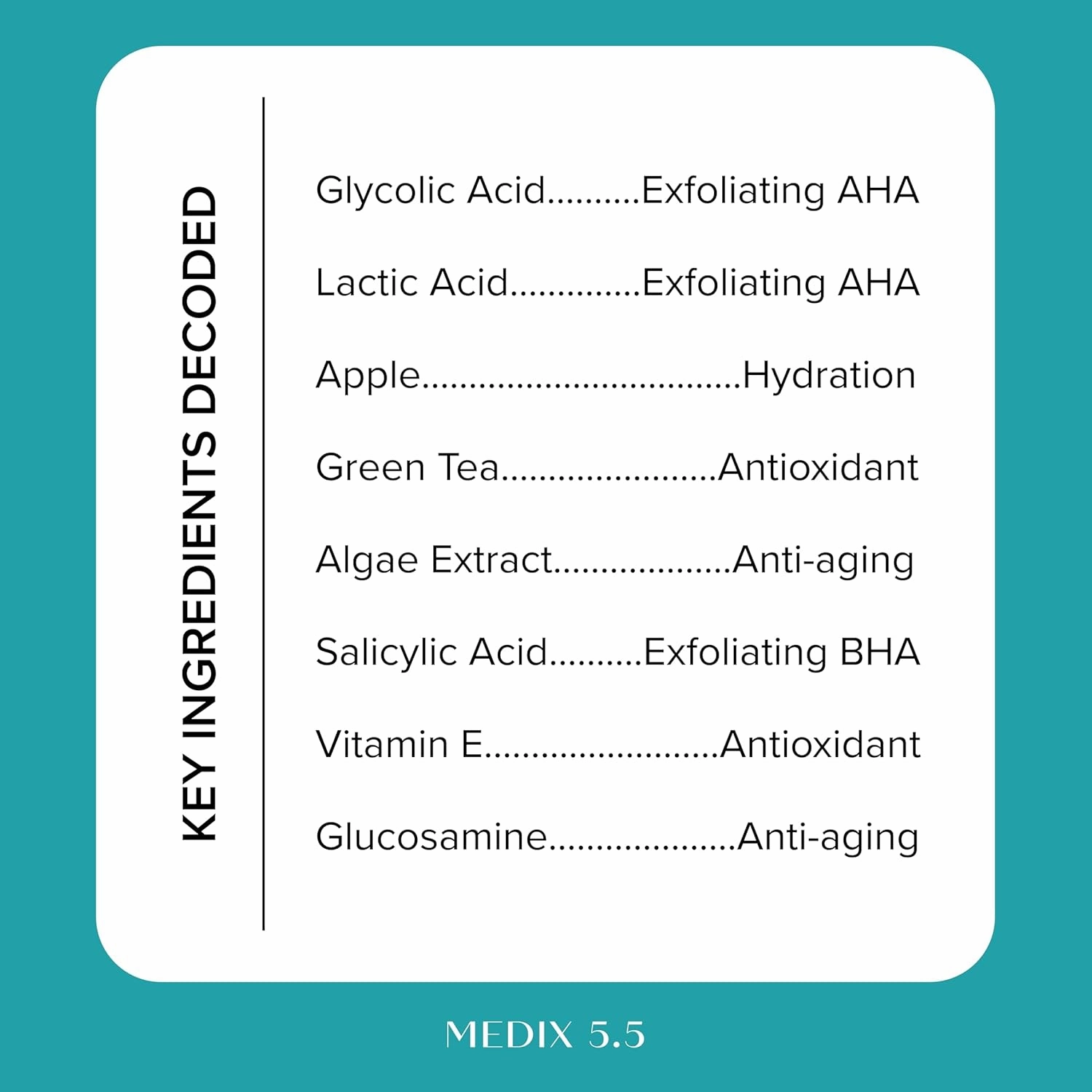 MEDIX 10% Glycolic Acid   Lactic Acid Leave-On Exfoliating Body Gel | AHA Exfoliant Body & Face Serum Refines   Softens Dry Dead Skin, Bumpy Skin, Uneven Skin Tone, KP Bumps, & Wrinkles, 1.7oz, 2PC
