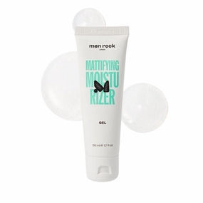 Men Rock Mattifying Moisturizer Gel - Mens Face Moisturizer - Moisturizing Face Lotion for Men - Skincare Products - Daily Facial Lotion - 1.7 oz