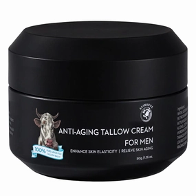 Men's Beef Tallow Cream - 1.77 OZ | Wagyu Face Cream for Men - Facial Moisturizer