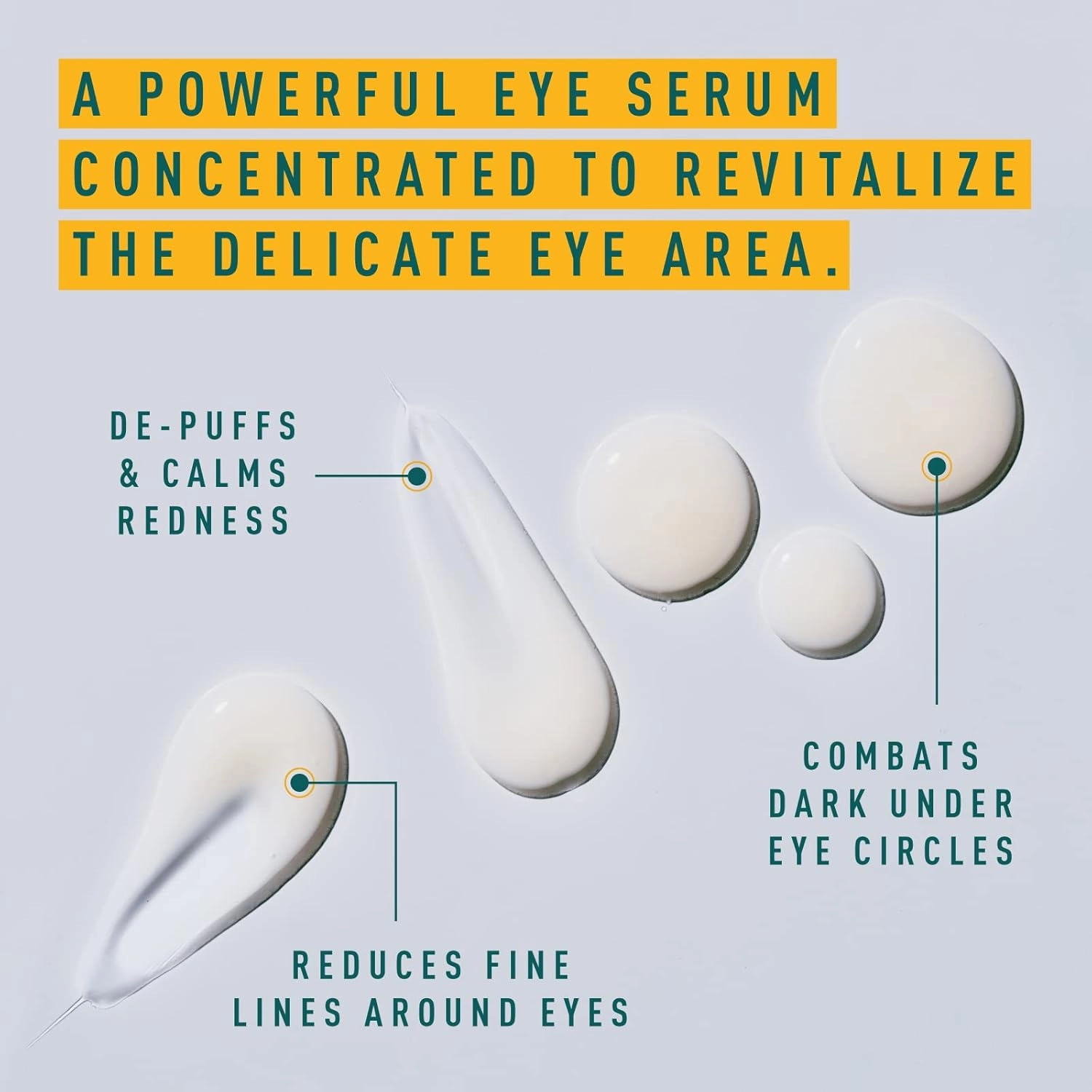Men's Eye Serum (.5 Ounce) Creatine Stimulates Collagen For Plumper Skin, Goodbye Dark Circles, Gift Set for Men