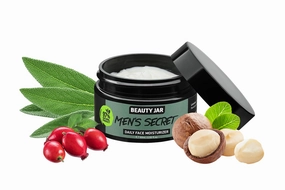 MEN'S SECRET Daily face moisturizer with macadamia oil, sage extract and rosehip extract, 2.03 Fl Oz(60ml)