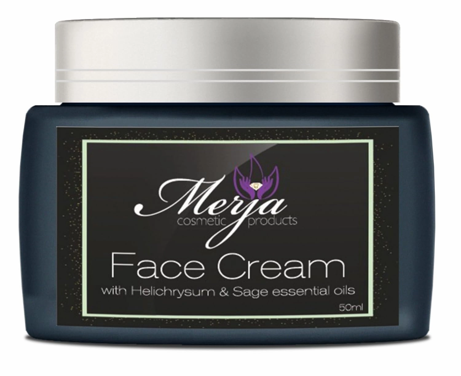Merja Face cream with Helichrysum & Sage Essential Oils- Day and Night- Face cream with Collagen, Helichrysum oil and sage-Skin Care- Face Moisturizer -Premium Quality 50ml 1.7 oz