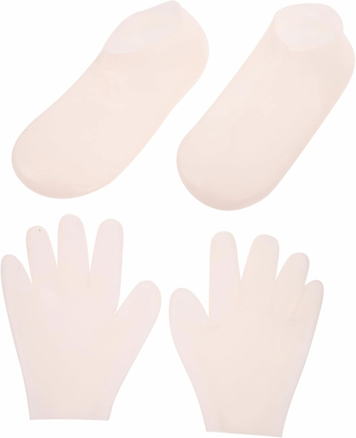 MERRYHAPY 1 Set Silicone and Foot Mask Cover Silicone Gloves for Dry Hand Gel Gloves Foot Gloves Hand Moisturizer Gloves Moisturizing Hand Gloves Sock Exfoliating