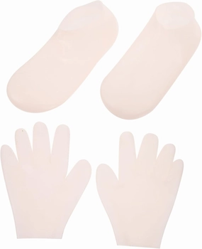 MERRYHAPY 1 Set Silicone and Foot Mask Cover Silicone Gloves for Dry Hand Gel Gloves Foot Gloves Hand Moisturizer Gloves Moisturizing Hand Gloves Sock Exfoliating