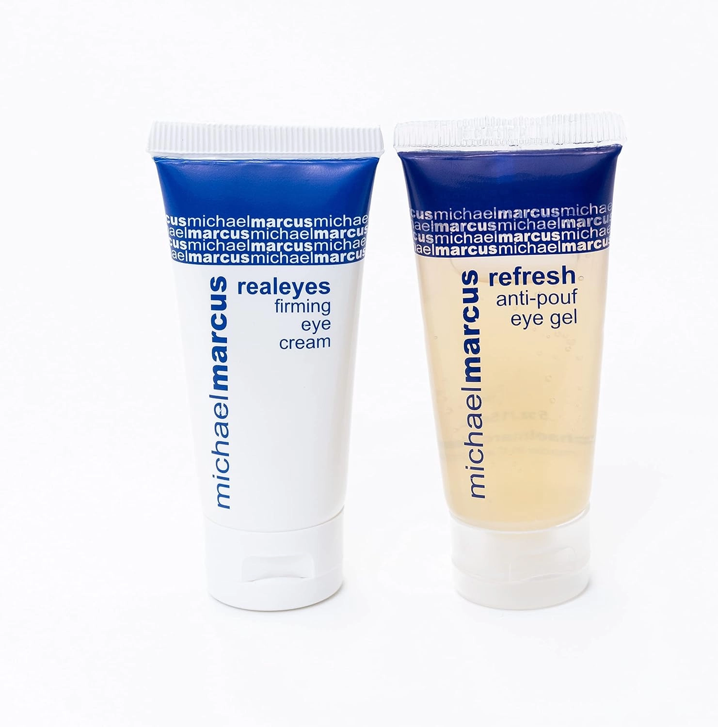michael marcus RealEyes & Refresh Eye Duo - Moisturizing Eye Cream & Gel to Support Firmness & Elasticity - Firming & Reduces Puffiness - Natural Cruelty-Free- (0.5oz Bottles, 2 Pack)