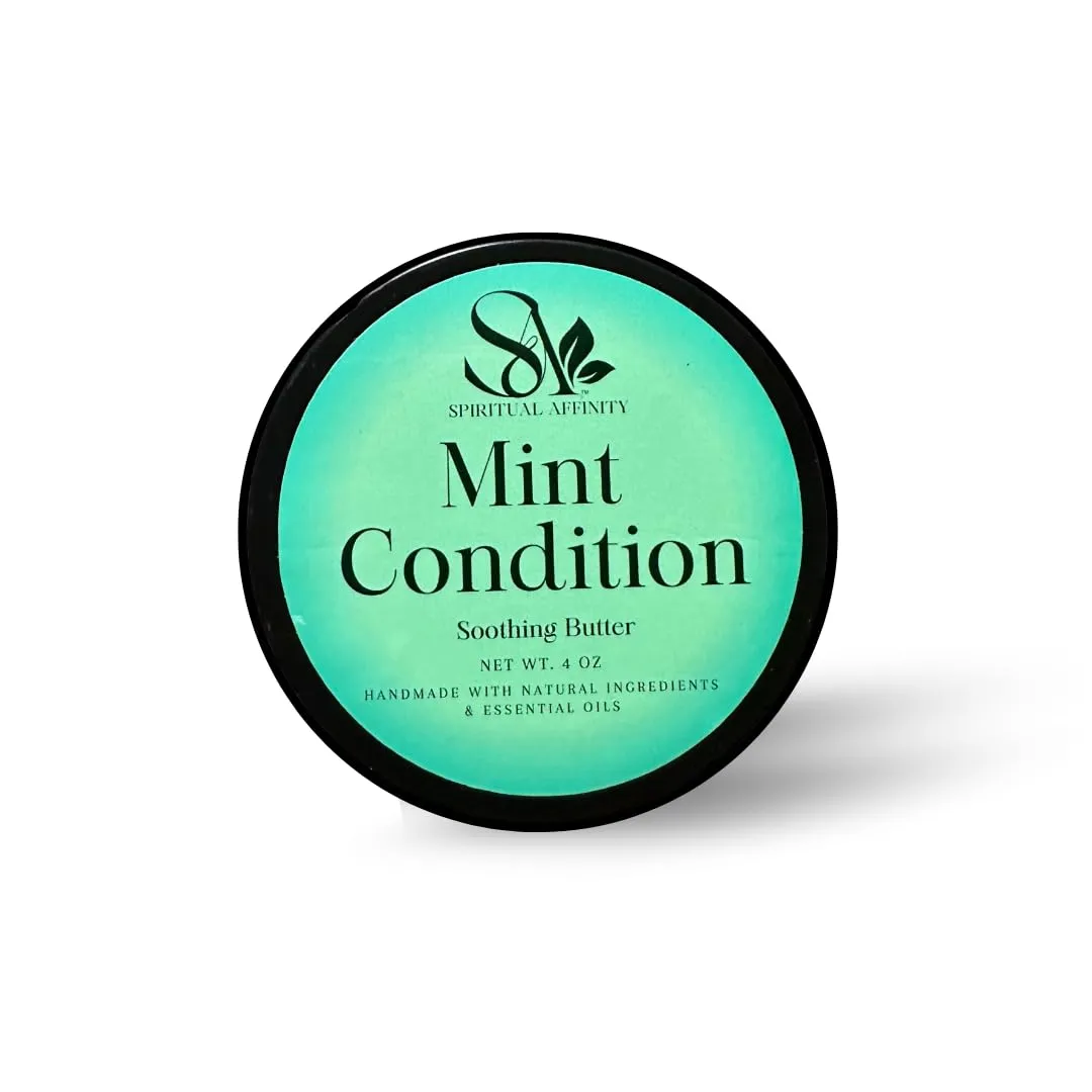 Mint Condition Body Butter for Women – Hydrating Moisturizer with Shea Butter, Cocoa Butter, Mango Butter & Essential Oils – Nourishing Cream for Dry Skin, Soft & Glowing Skin Care