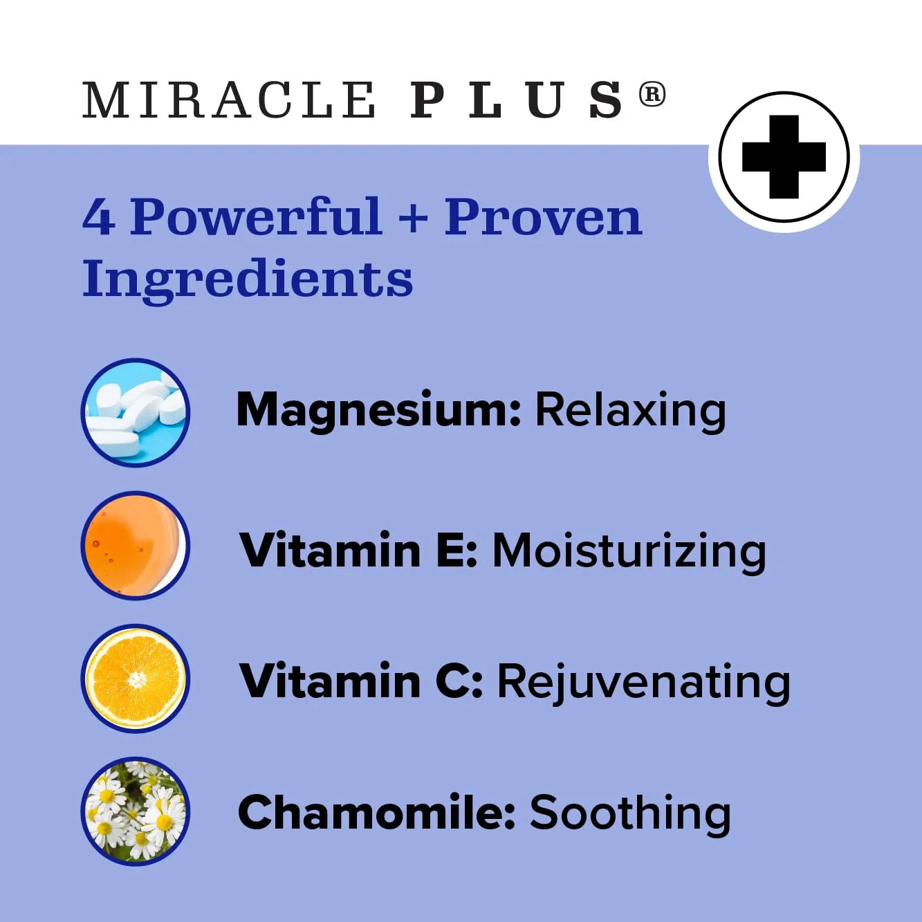 Miracle Plus Magnesium Cream For Leg Relief | Magnesium Lotion Calming Leg Cream Herbal Moisturizer Topical Body Butter Soothes   Calms Sensations, Itching, & Shaking, 8 Oz