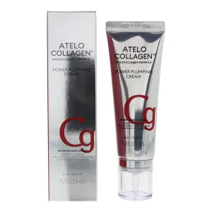 MISSHA ATELO COLLAGEN 500 POWER PLUMPING CREAM - Korean Collagen Cream for face with 4 kinds of collagen - Day & Night Moisturizer