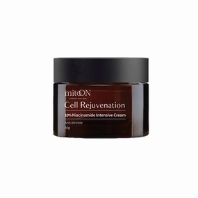 Mito-on Cell Rejuvenation Anti-Aging Cream, 50g / 1.76 oz - 10% Niacinamide, Vitamin B3 and Antioxidants, EGF   Volufiline for Wrinkle Reduction, Elasticity Improvement, Moisturizer, Korean Skin Care