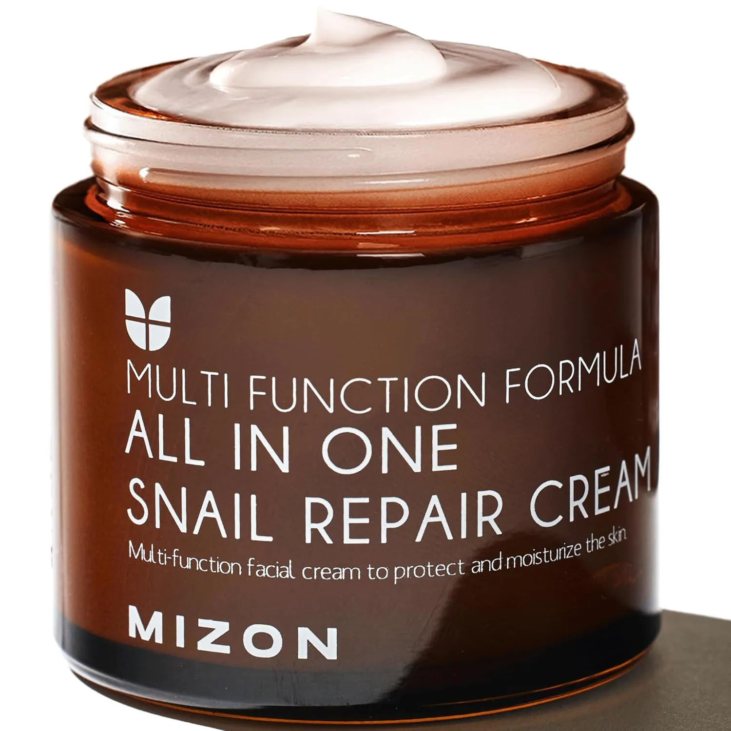 MIZON All in One Snail Repair Cream Snail Mucin with 12 Natural Extracts Korean Recovery Cream for Fine Line & Blemish Care (2.53 Fl Oz Pack of 1)