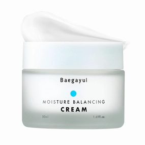 Moisture Balancing Cream - Lightweight Face Moisturizer for All Skin Types, Deep Hydration & Soothing with Botanical Oils, Korean Skincare for Day & Night Use (1.69fl oz)