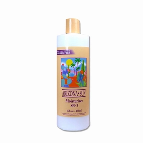 Moisturizer SPF 3 – 16 oz –Natural Aloe Vera and Other Plants and Cacti from the Desert Provide Soothing Moisture for Dry Skin – Oil Free – Face and Body Lotion
