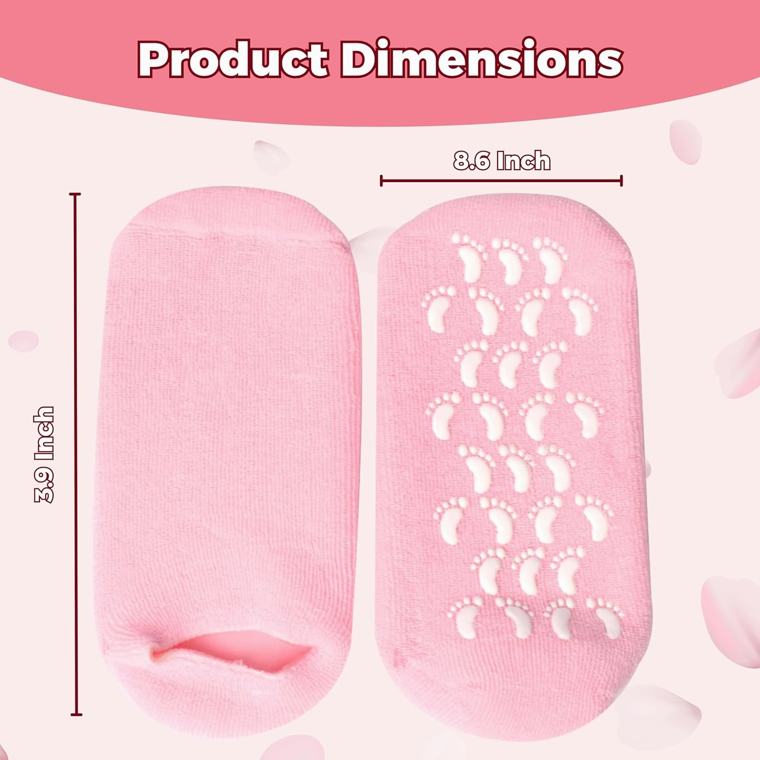 Moisturizing Socks for Dry Cracked Feet Women and Men Hydrating Gel Spa Sock Foot Moisturizer During Overnight… (2 Pairs (Purple))