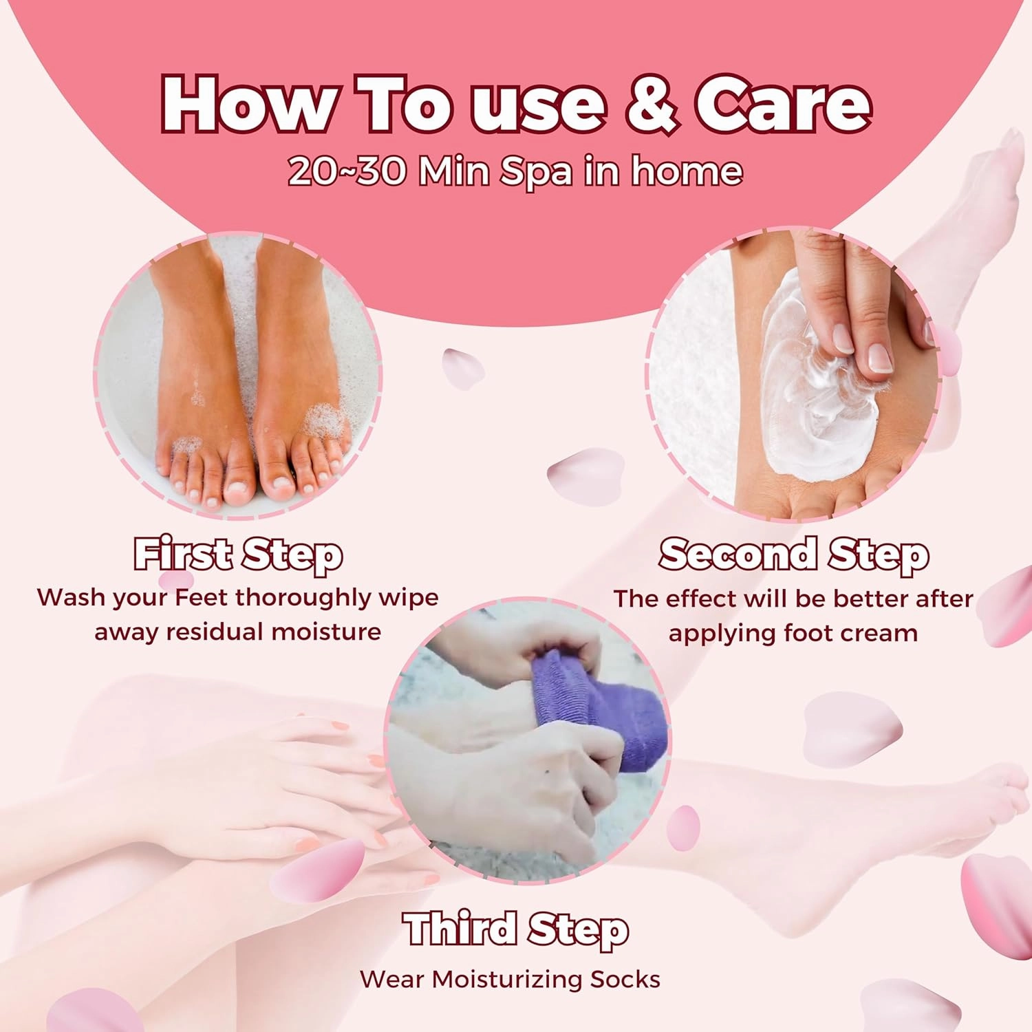 Moisturizing Socks for Dry Cracked Feet Women and Men Hydrating Gel Spa Sock Foot Moisturizer During Overnight… (2 Pairs (Purple))