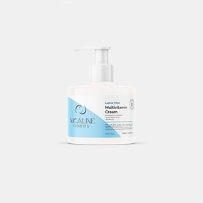 Mooline Cosmetics Multivitamin Cream, 8 Essential Vitamins, Hyaluronic Acid, Argan Oil, 15.2 fl oz